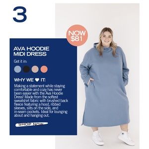 Ava Hoodie Dress - NWT